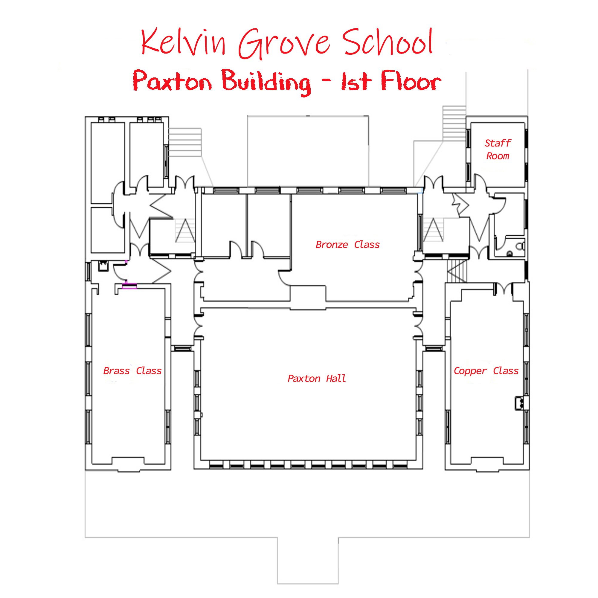 Paxton Building 1st Floor 2022 pic Kelvin Grove School